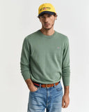 Gant Classic Cotton Crewneck Kalmata Green