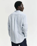 Gant Stripe Linen Shirt Capri Blue