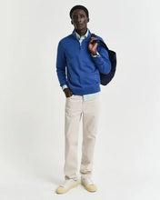 Load image into Gallery viewer, Gant Classic Cotton Half Zip Rich Blue
