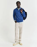Gant Classic Cotton Half Zip Rich Blue