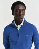 Gant Classic Cotton Half Zip Rich Blue