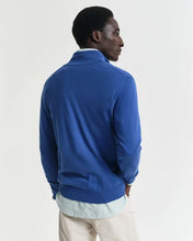 Load image into Gallery viewer, Gant Classic Cotton Half Zip Rich Blue
