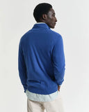 Gant Classic Cotton Half Zip Rich Blue