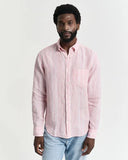 Gant Stripe Linen Shirt Geranium