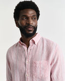 Gant Stripe Linen Shirt Geranium