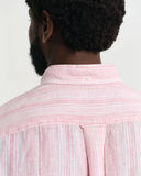 Gant Stripe Linen Shirt Geranium