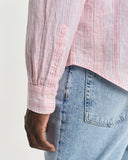 Gant Stripe Linen Shirt Geranium