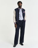 Gant Stripe Doby Dot Shirt College Blue