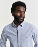 Gant Stripe Doby Dot Shirt College Blue