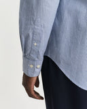 Gant Stripe Doby Dot Shirt College Blue