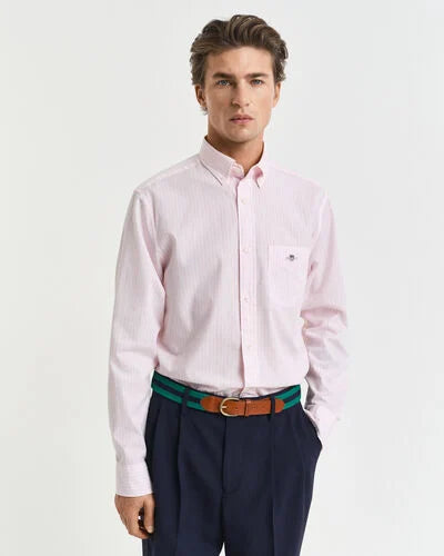 Gant Poplin Stripe Shirt Light Pink