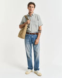 Gant Short Sleeve Linen Shirt Kalmata Green