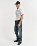 Gant Short Sleeve Linen Shirt White