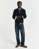 Gant Cable Half Zip Evening Blue