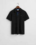Gant Contrast Collar Polo Black