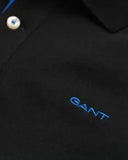 Gant Contrast Collar Polo Black