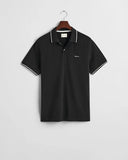 Gant Collar Tipping Polo Black