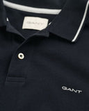 Gant Collar Tipping Polo Black
