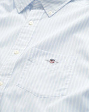 Load image into Gallery viewer, Gant Poplin Stripe Shirt Light Blue

