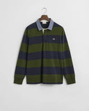 Gant Stripe Chambray Rugger Country Green