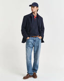 Gant Contrast Collar Polo Evening Blue
