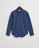 Gant Check Poplin Shirt College Blue