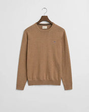 Load image into Gallery viewer, Gant Classic Cotton Crewneck Khaki Melange
