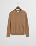 Gant Classic Cotton Crewneck Khaki Melange