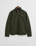 Gant Quilted Jacket Green Lagoon