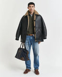 Gant Cable Half zip Green Melange