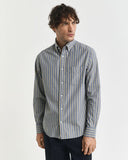 Gant Stripe Poplin Shirt Naval Blue