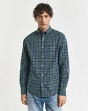 Gant Check Poplin Shirt Green
