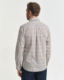 Gant Twill Check Shirt Brown