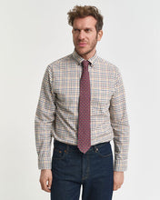 Load image into Gallery viewer, Gant Twill Check Shirt Brown
