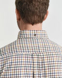 Gant Twill Check Shirt Brown