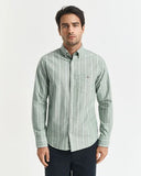 Gant Stripe Oxford Shirt Green