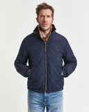 Gant Reversible Quilted Jacket Evening Blue Green
