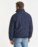 Gant Reversible Quilted Jacket Evening Blue Green