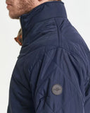 Gant Reversible Quilted Jacket Evening Blue Green