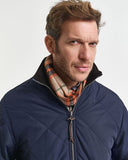 Gant Reversible Quilted Jacket Evening Blue Green