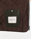 Gant Quilted Fleece Vest Green Lagoon