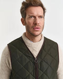 Gant Quilted Fleece Vest Green Lagoon