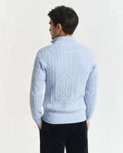 Load image into Gallery viewer, Gant Cable Half Zip Ice Blue
