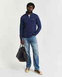 Gant Shield Half Zip Persian Blue