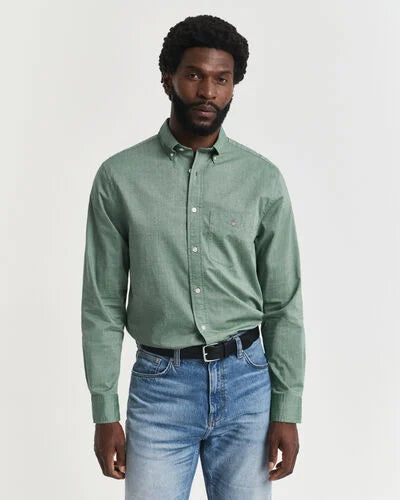 Gant Poplin Shirt Green