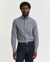 Load image into Gallery viewer, Gant Twill Gingham Shirt Naval Blue
