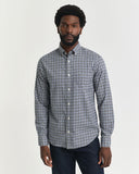 Gant Twill Gingham Shirt Naval Blue