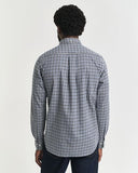 Gant Twill Gingham Shirt Naval Blue