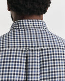 Gant Twill Gingham Shirt Naval Blue