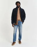 Gant Classic Cotton Crewneck Khaki Melange